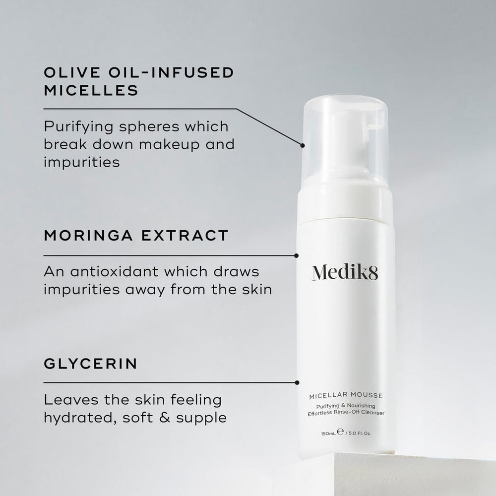 Medik8 Micellar Mousse™ 150ml - The Skin Lab Skincare