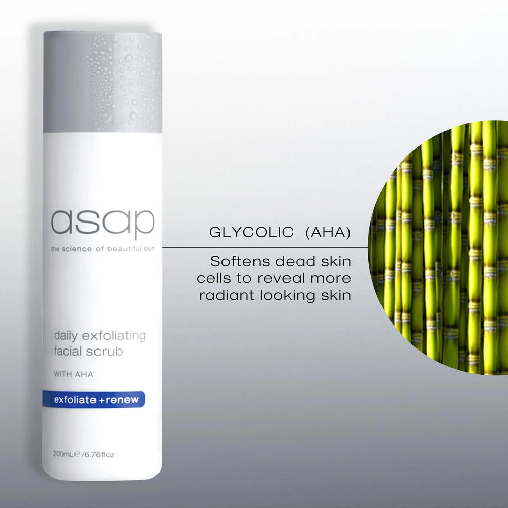 ASAP Daily Exfoliating Facial Scrub 200ml - The Skin Lab Skincare