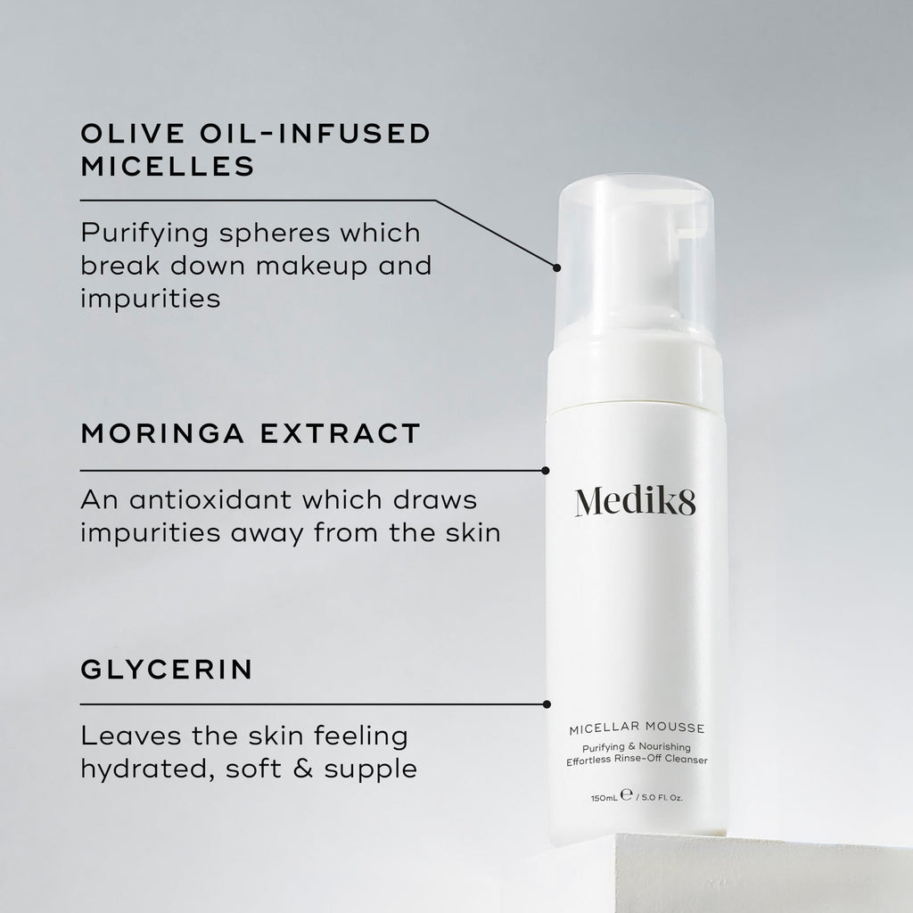 Medik8 Micellar Mousse™ 150ml - The Skin Lab Skincare