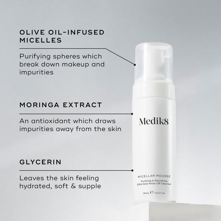 Medik8 Micellar Mousse™ 150ml - The Skin Lab Skincare