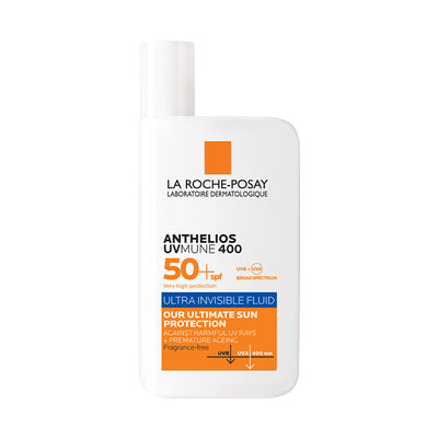 La Roche-Posay Anthelios UVMune 400 Ultra Invisible Fluid Facial Sunscreen SPF 50+