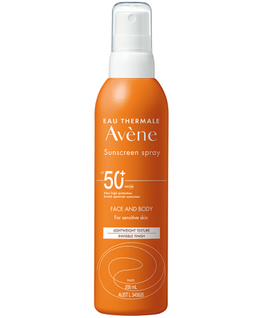 Avène Sunscreen Spray SPF 50+ 200ml - The Skin Lab Skincare
