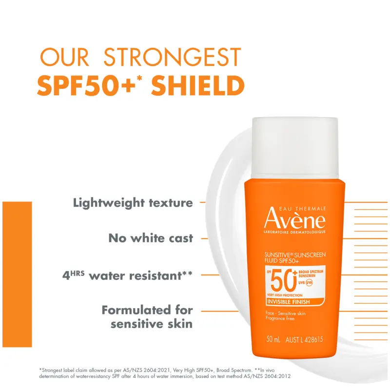 Avène Sunsitive® Oil Control Sunscreen Fluid SPF50+