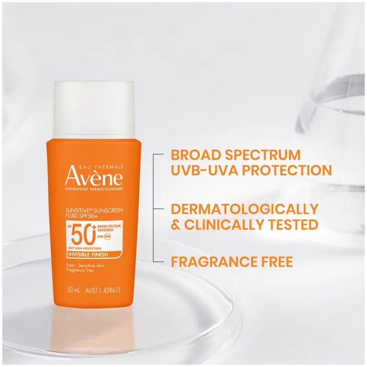Avène Sunsitive® Oil Control Sunscreen Fluid SPF50+